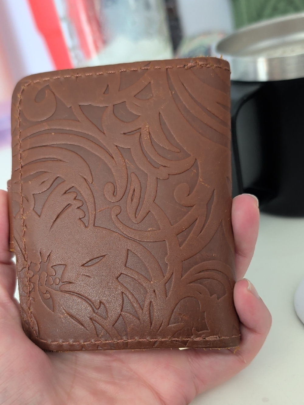 Portland Leather Mini Bi-fold Wallet - Picture 2 of 3
